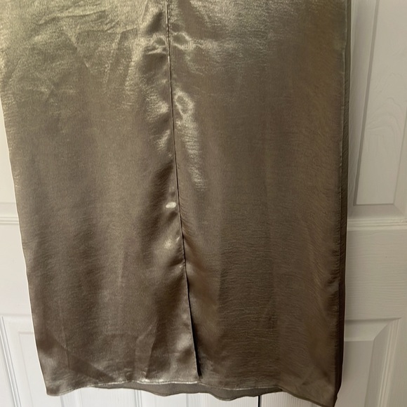 Anthropologie Sachin & Babi Stella Strapless Hammered Back-Slit Gown Mos… - Picture 14 of 16